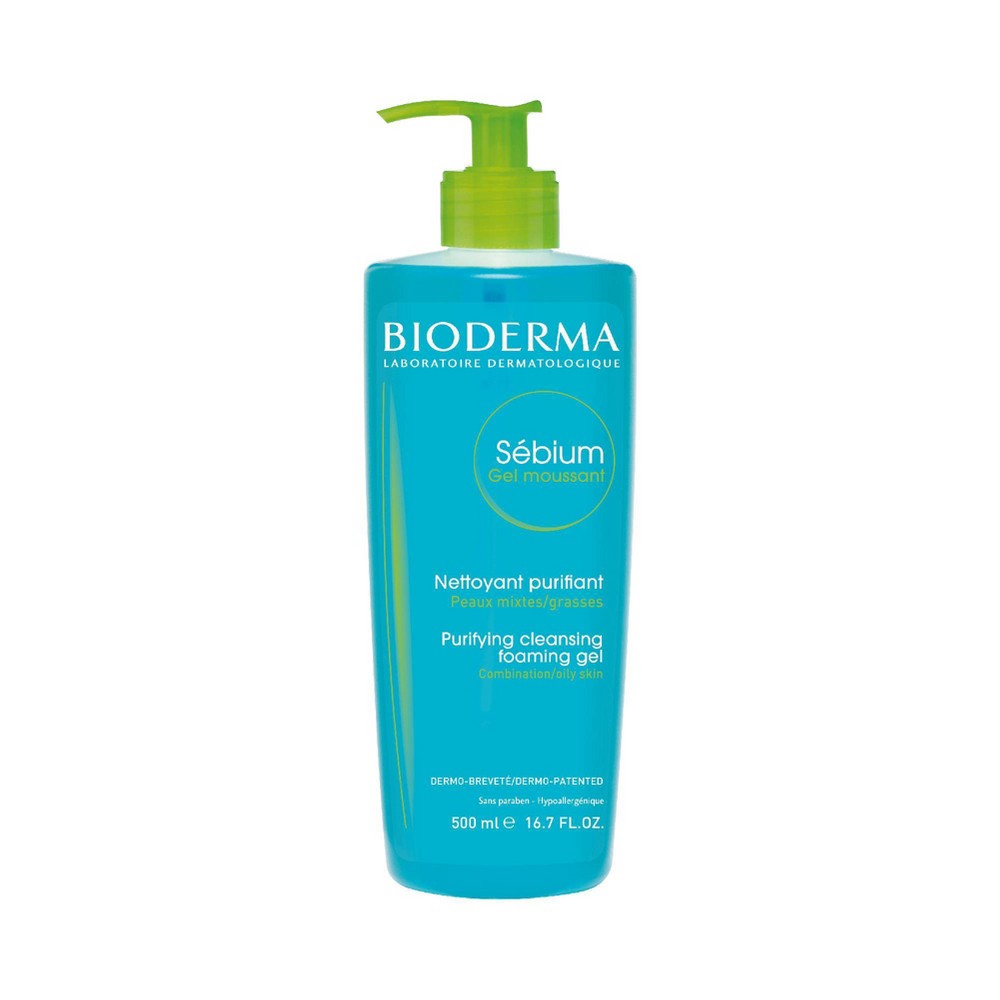 BIODERMA FACE WASH PURIFYING CLEANSING FOAMING GEL 500ml