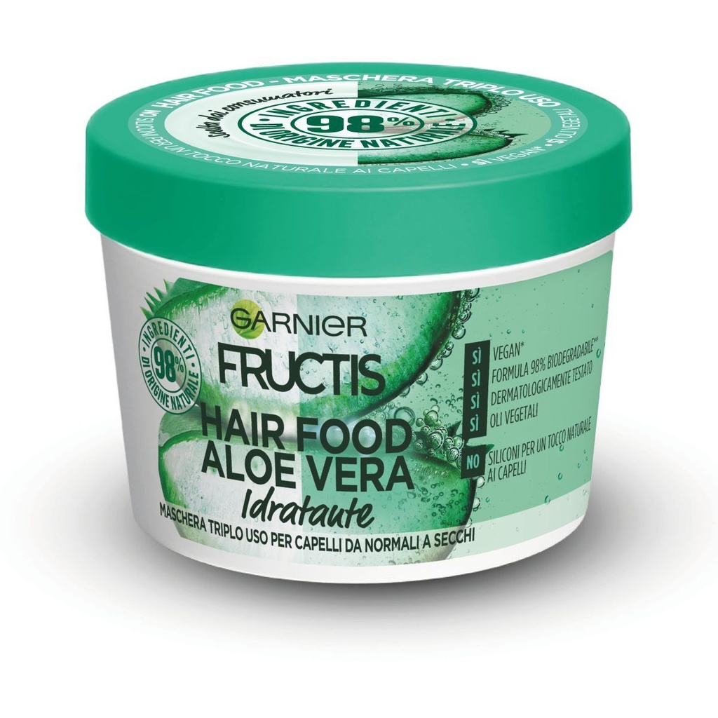 GARNIER HAIR MASK HAIR FOOD 3 IN 1 WITH ALOE VERA 390m