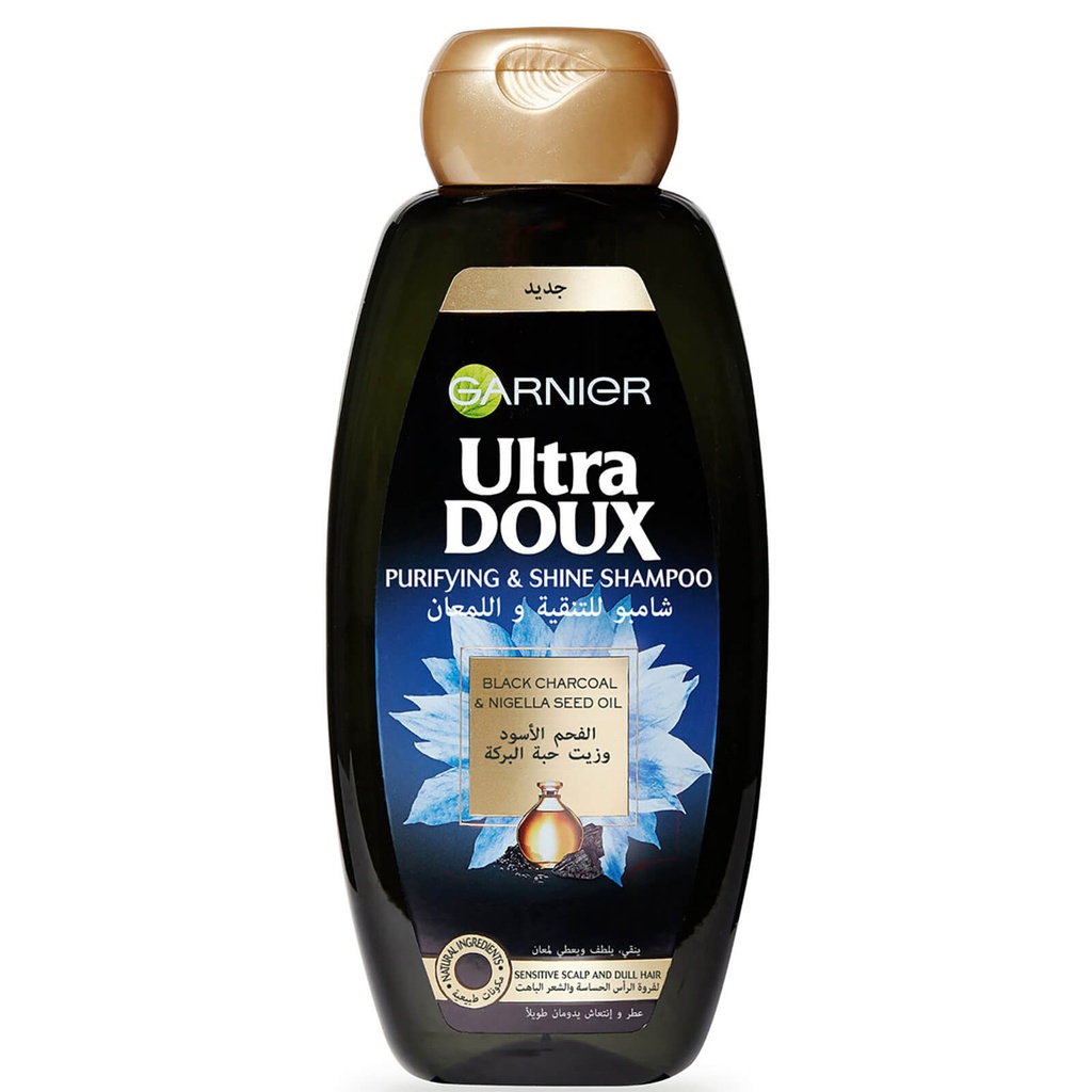 GARNIER ULTRA DOUX SHAMPOO CHARCOAL 400ml