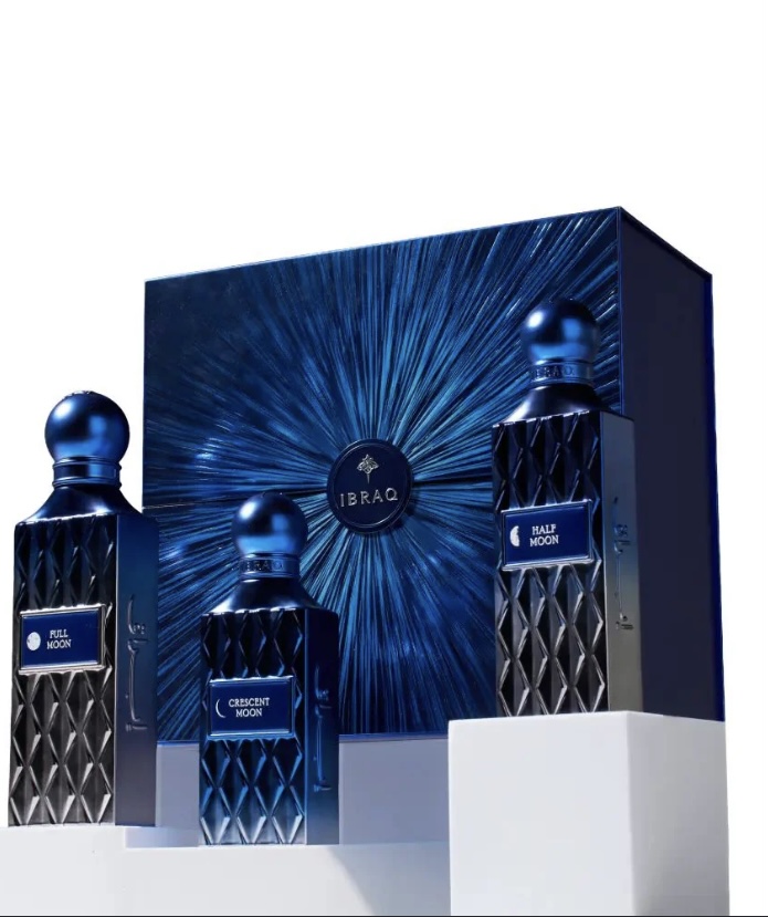 IBRAQ SHADES OF MOON BOX HALF MOON 100ml CRESCENT MOON 75ml FULL MOON 150ml