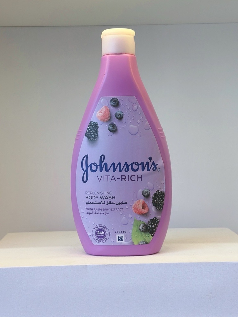 JOHNSON'S BODY WASH  WITH PASPBERRY 400ml