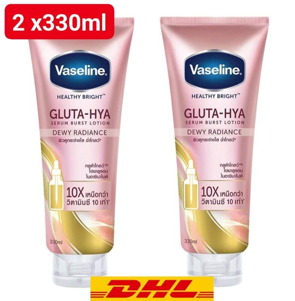 VASELINE GLUTA HYA DEWY RADIANCE 330ml